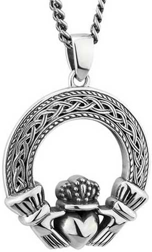 Irish on sale claddagh pendant