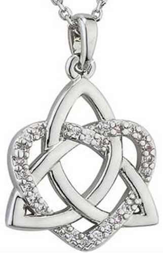 Inner Strength Trinity Knot Necklace – Celtic Crystal Design Jewelry