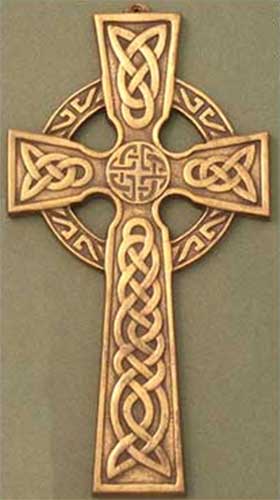 Wall Crosses Celtic Wall Cross - Brass - Antique Finish