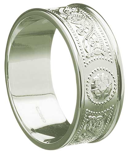 Celtic Wedding Band - Mens - 8.9mm - g034wwL