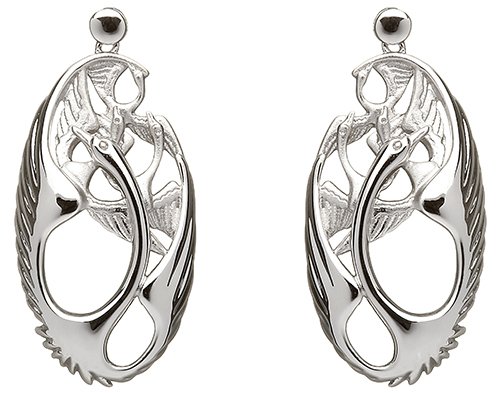 Children of Lir Earrings Oval