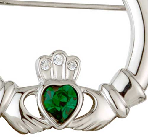 Details about   Large Claddagh Brooch Silver Plated Brand New Gift Packaging 