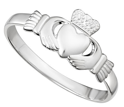Flat Heart silver adjustable ring - 925 Sterling Silver Rings For Kids