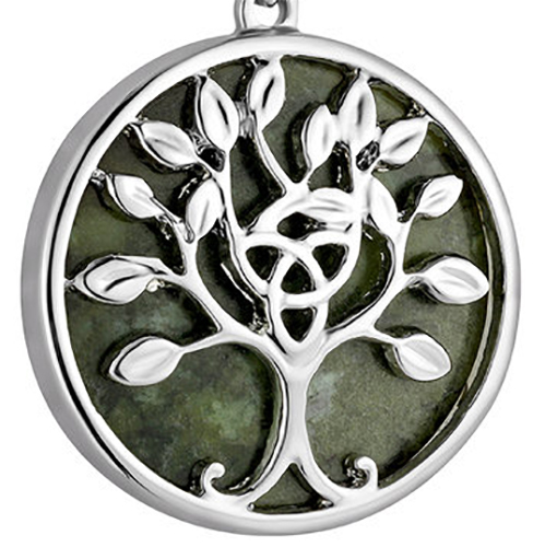 Tree of Life Necklace - Connemara Marble - 46793