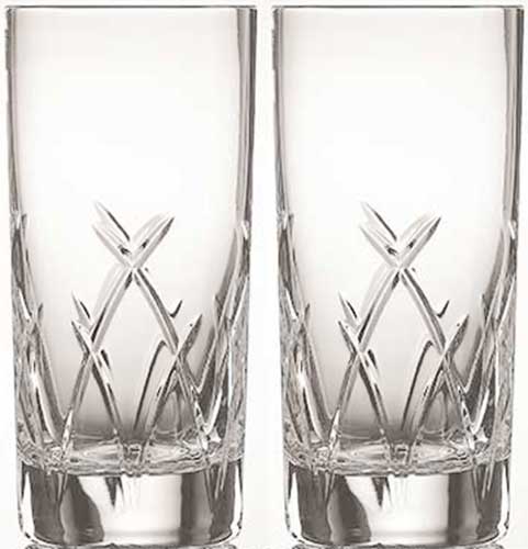 Galway Crystal Mystique Romance Flutes Pair