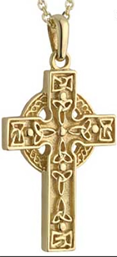 Gold Celtic Cross Necklaces