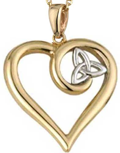 Celtic Heart Necklace - Gold - 44524