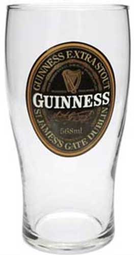 Guinness Collage Tulip Pint Glass, 1 - Baker's