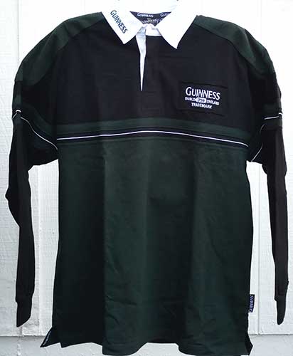 guinness rugby shirt short sleeve
