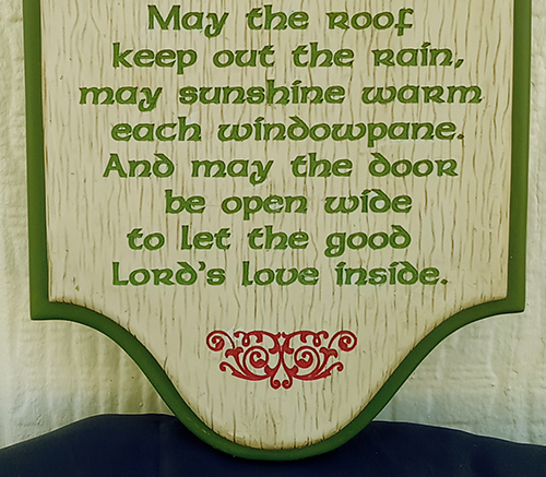 Irish Home Blessing Plaque 44816   L Irish Blessing Plaques 44816 B 