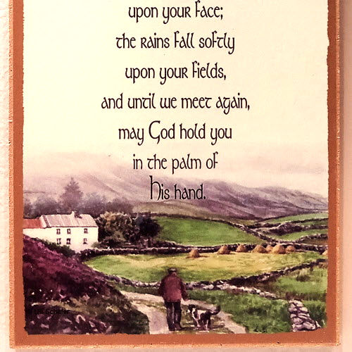 Irish Blessing Plaque - Wood - c5x10