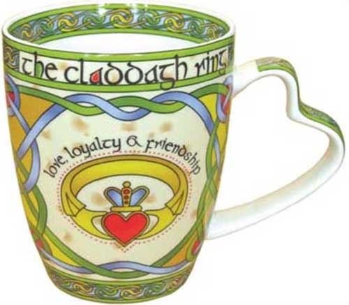 Celtic Knot Claddagh Symbol Irish Coffee Mug 12-ounce 