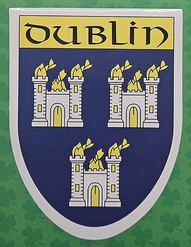 Irish Coat Of Arms Sticker Decal - Self Adhesive Vinyl Weatherproof Made In Usa Ireland Flag Irl Ie Coa - Foto 11