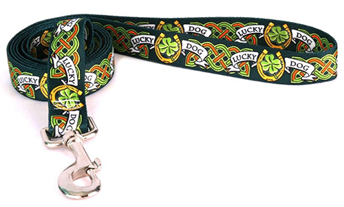 Celtic Sport Khaki Leather Dog Leash