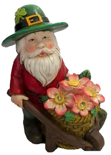 Irish Garden Statue - Gnome - Pot of Gold