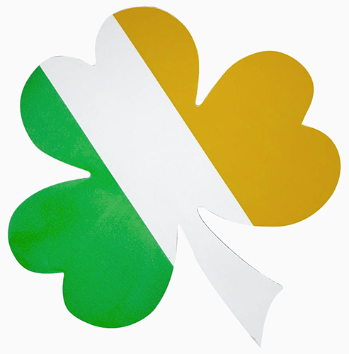 Irish PU Magnet Ireland Flag Tricolour Shamrock Gifts Fridge Magnet Home Kitchen 