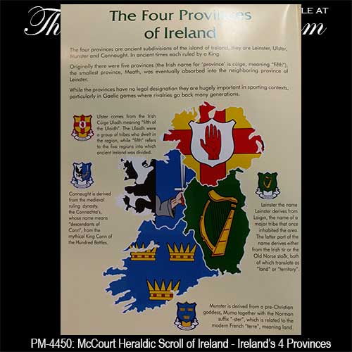 Irish Names Map - Coat of Arms