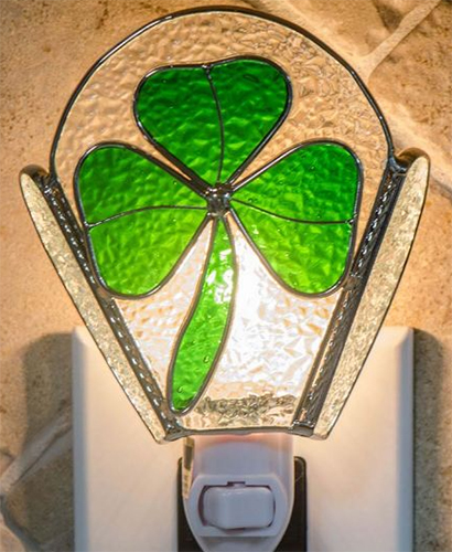 Irish Gift Irish Angel Holding a Shamrock Charm Irish Banberry Designs 7146 Irish Night Light St Patricks Day Decoration Night Light
