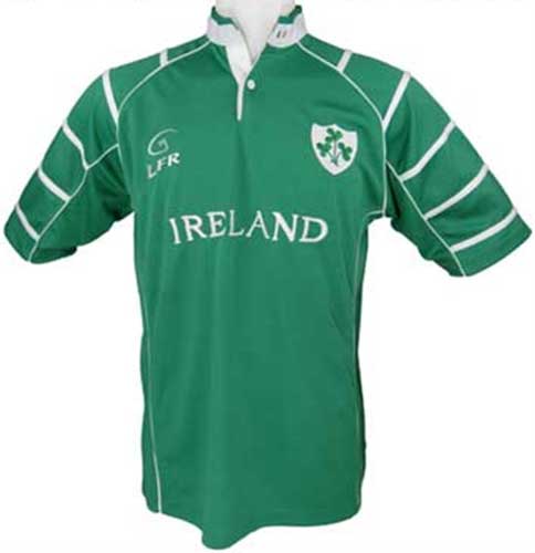 size L New men's emerald green Ireland Rugby rugby shirt 