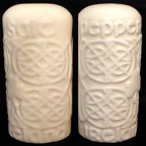 irish salt and pepper shakers