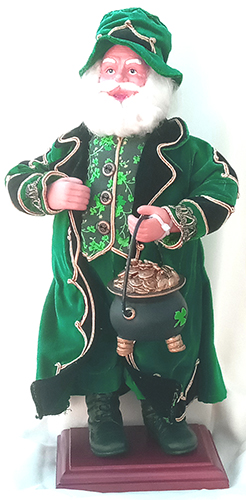 Irish Santa Figurine