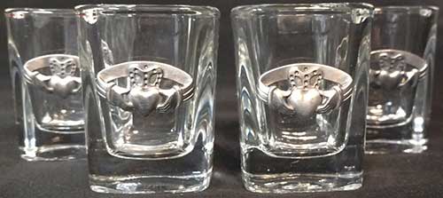 Celtic Cross Cut Crystal Shot Tot Glass Cup Ideal Celtic Gift 67 