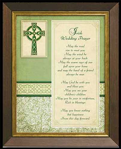 Irish Wedding Blessing Plaque