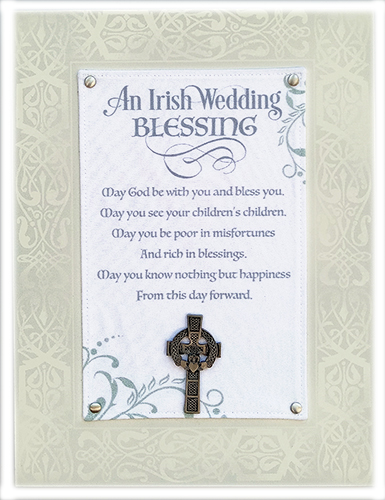 Irish Wedding Blessing Plaque - wp556