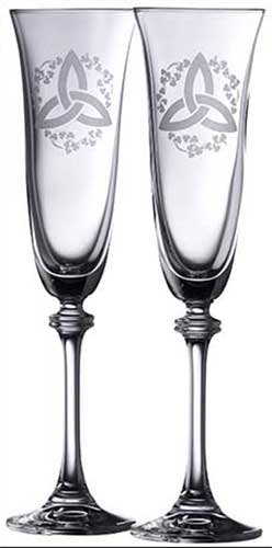 Galway Crystal Champagne Flutes