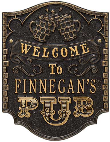 Personalized Irish Pub Bar Beer Home Decor Gift Plaque Sign #17 Custom USA Made 