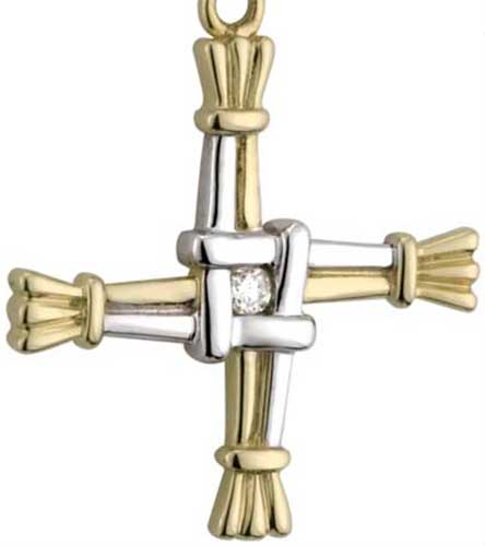 Newbridge Silverware St. Brigid's Cross Pendant Crosses at Irish on Grand