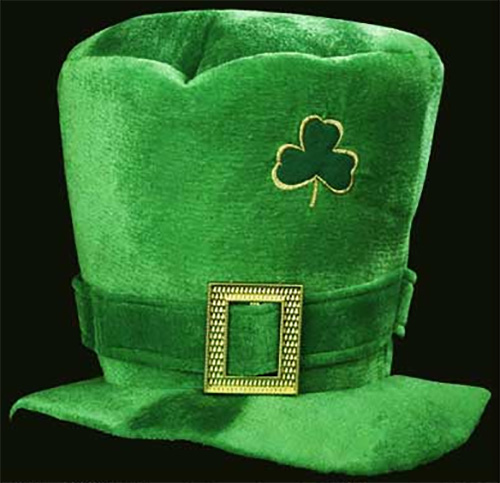 Leprechaun's Hat Patrick's Day Irish A Shamrock St Iron On Patch