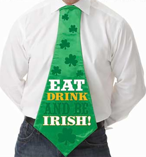 St. Patricks Day Jumbo Tie - Adult main image 1
