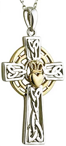 celtic cross claddagh necklace