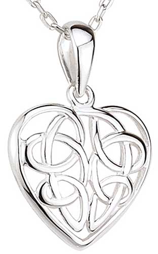 Buy Good Luck Celtic Knot Silver Pendant with Chain Online India | FOURSEVEN