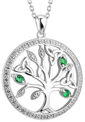 Verona Jewelers 925 Solid Sterling Silver Tree Of Life Necklace For Women - 18 Inches, Made In Italy