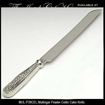 Celtic Knot Wedding  Cake  Knife  Mullingar Pewter