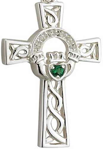 Celtic Claddagh Necklace For Men Gift for Dad Celtic Cross Necklace Claddagh Necklace Cross Necklace Celtic Claddagh Cross Jewelry