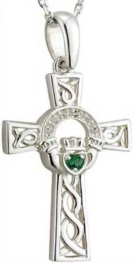 Celtic Cross sterling silver two pendants