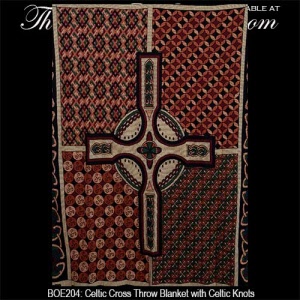 Home (or Hume) Crest Premium Blanket - Black Celtic Cross Style