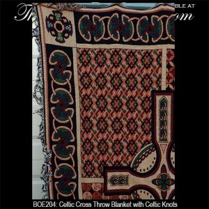 Horsburgh Crest Premium Blanket - Black Celtic Cross Style main image 1