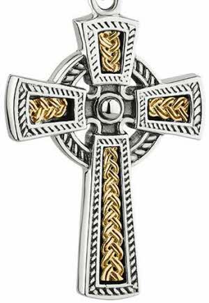 T Celtic Cross Necklace Men 46457 A 