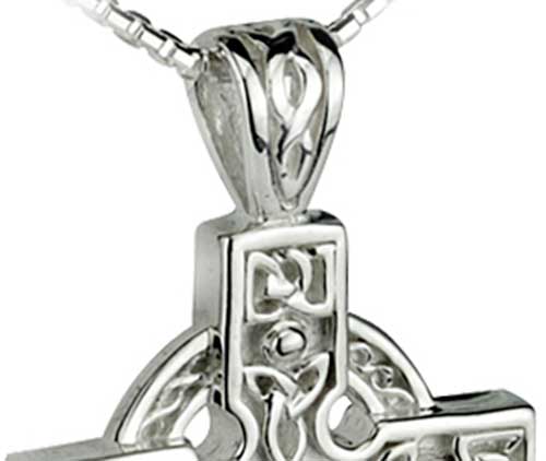 T Celtic Cross Necklaces Men Sterling Silver 4797 C 