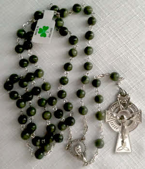 Rosary Beads Christmas Rosary Connemara Marble