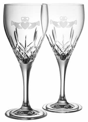 Irish Wine Glasses - Galway Crystal - Mystique