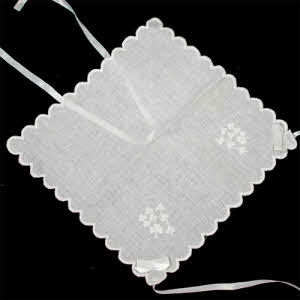 Irish christening bonnet sale handkerchief