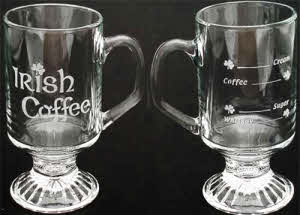 Galway Crystal Irish Coffee Recipe Glasses