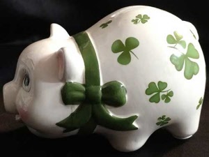 Shamrock Piggy Bank