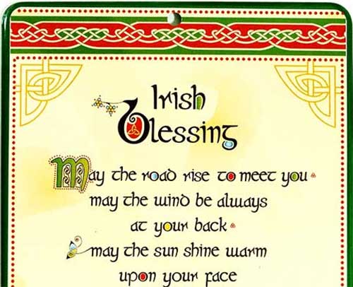 Irish Pub Sign - Blessing - Metal